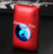 USB Rechargeable Flameless Windproof Acrylic Lighter Case - Red Wolf