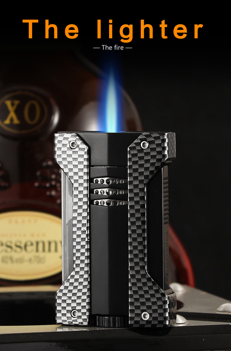 GalinER Refillable Torch Lighter Gas Fuel Adjustable Flame detail 7