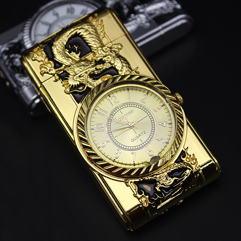 Gold Watch Style Jet Torch Turbo Gas Lighter Luxurious Design detail 23