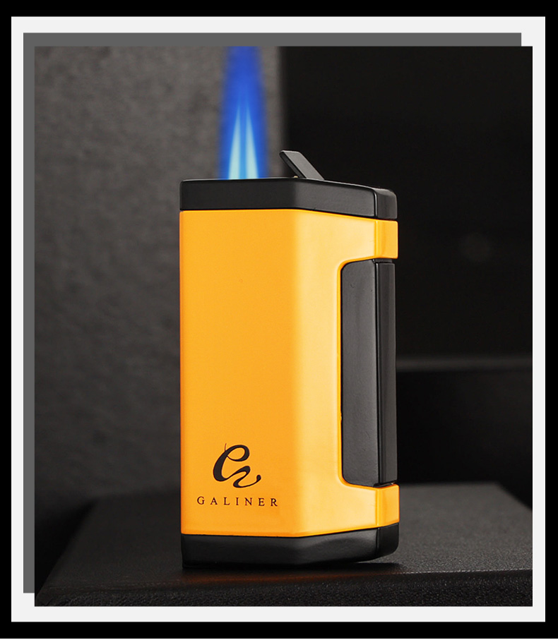 Galiner Butane Lighter Metal Windproof Jet Blue Flame Portable Torch Accessories Men detail 15