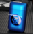 USB Rechargeable Flameless Windproof Acrylic Lighter Case - Blue Skull