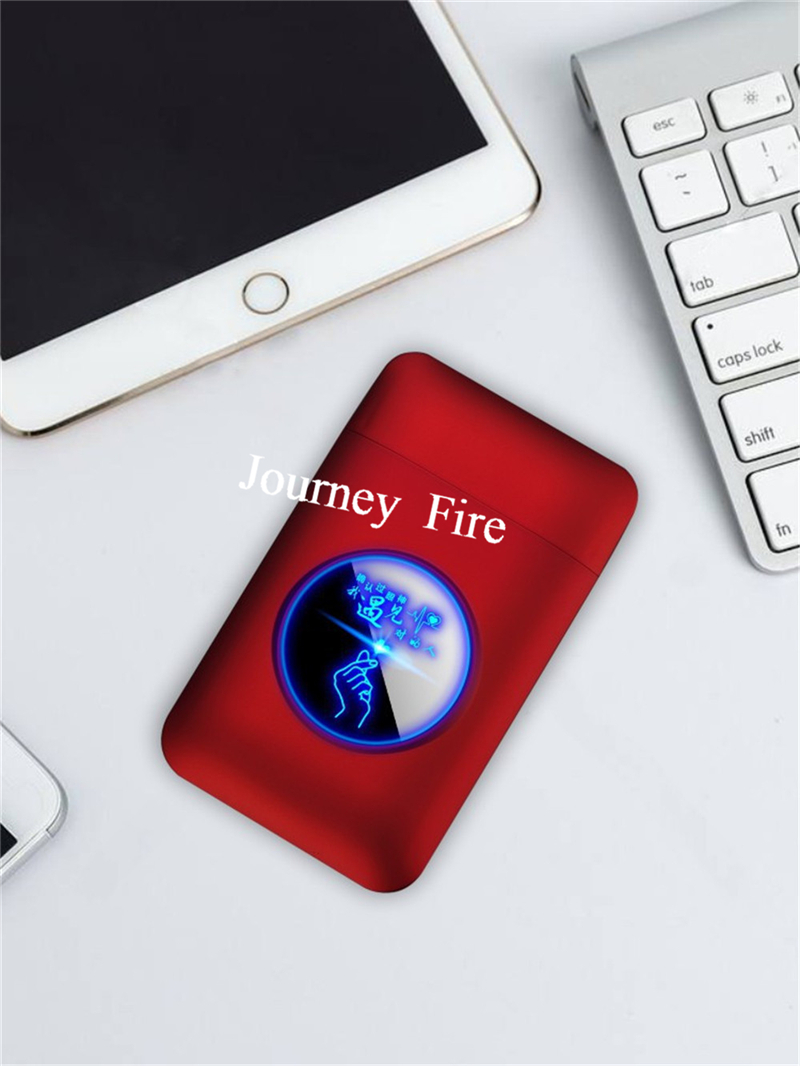 USB Rechargeable Flameless Windproof Acrylic Lighter Case detail 23