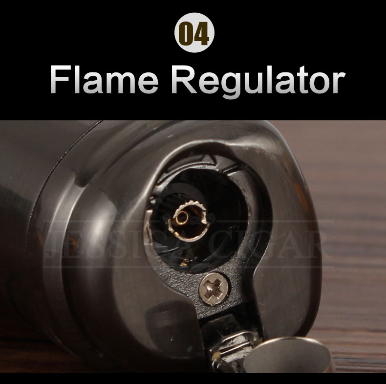Galinor Lighter 4 Torch Jet Flames Adjustable Windproof Refillable detail 16