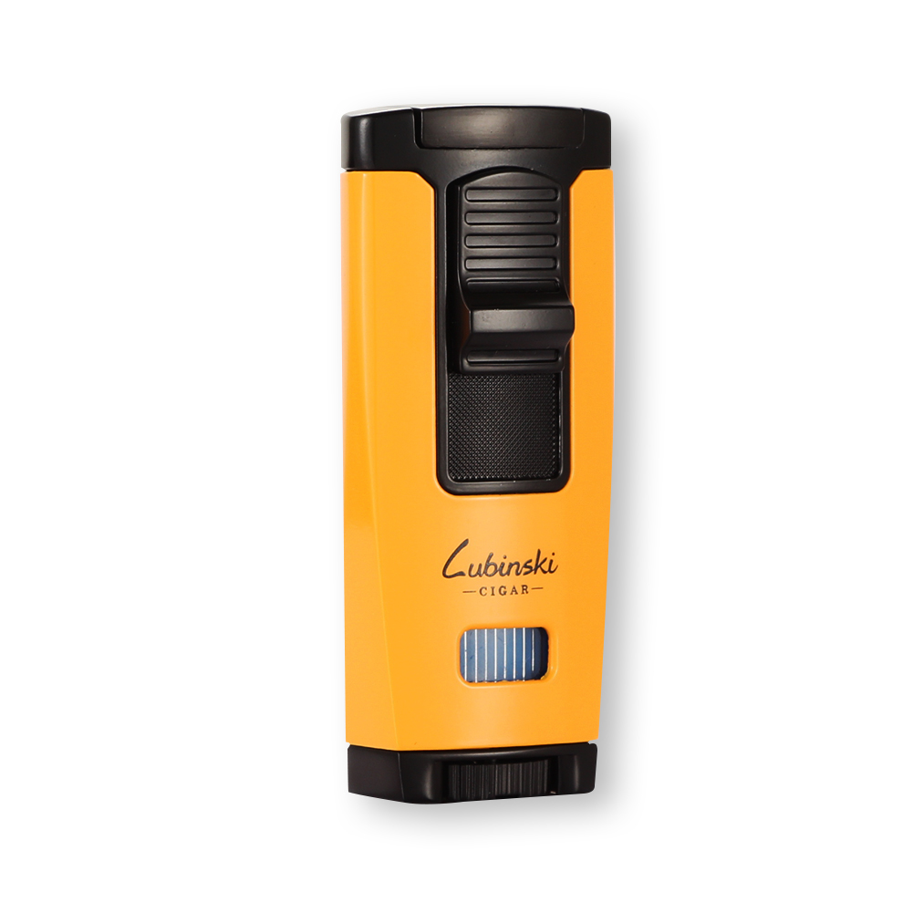 LUBINSKI Torch Lighter Metal Design - Yellow