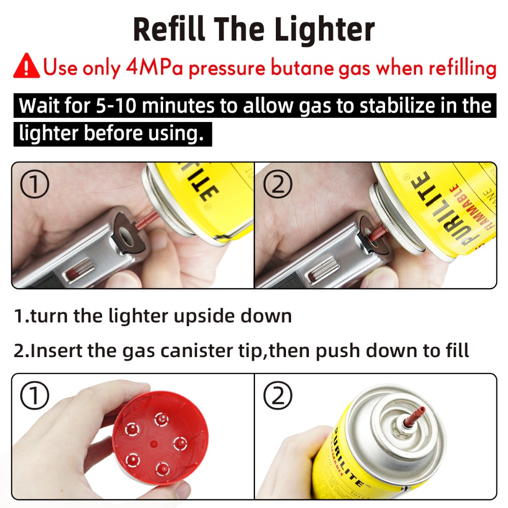 LUBINSKI Torch Jet Flame Lighter Single Flame detail 7