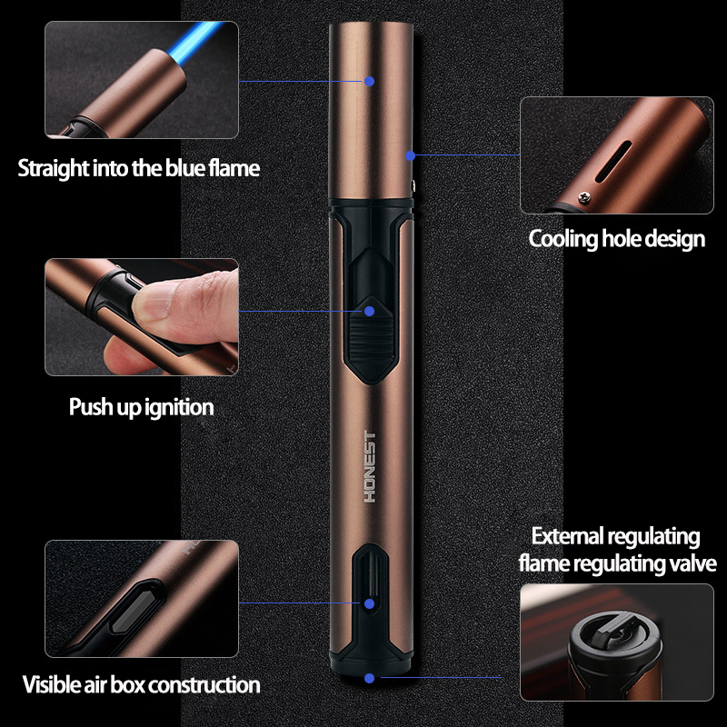 Metal Pen Jet Butane Lighter Compact Portable Design detail 8