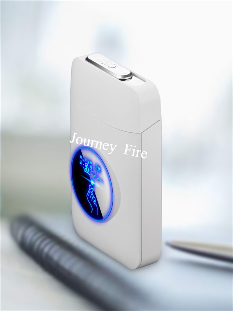 USB Rechargeable Flameless Windproof Acrylic Lighter Case detail 21