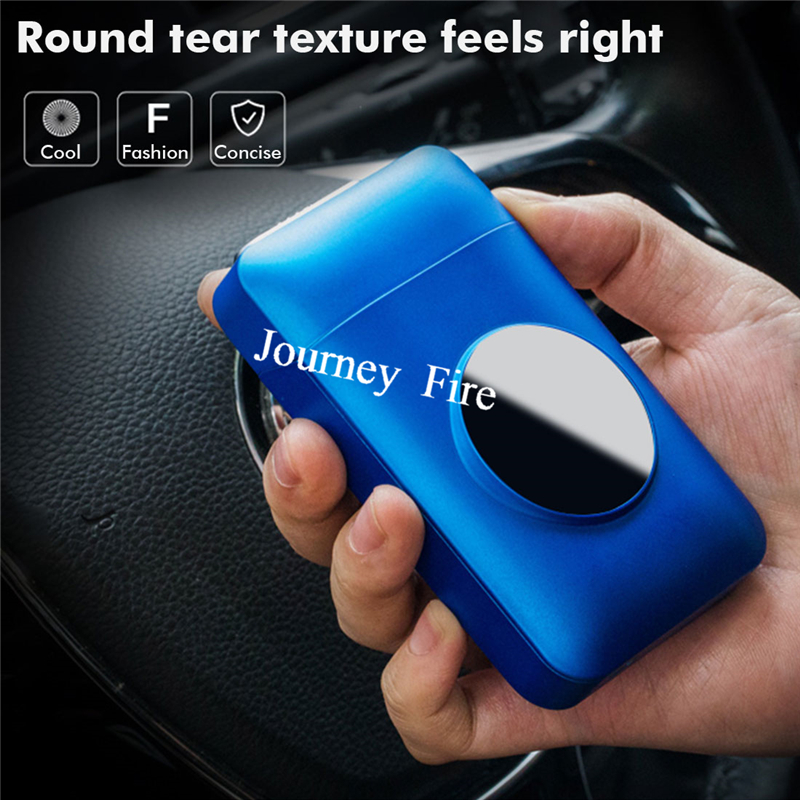 USB Rechargeable Flameless Windproof Acrylic Lighter Case detail 17