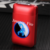 USB Rechargeable Flameless Windproof Acrylic Lighter Case - Red Scorpion