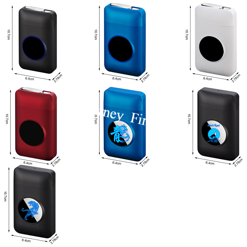 USB Rechargeable Flameless Windproof Acrylic Lighter Case detail 19