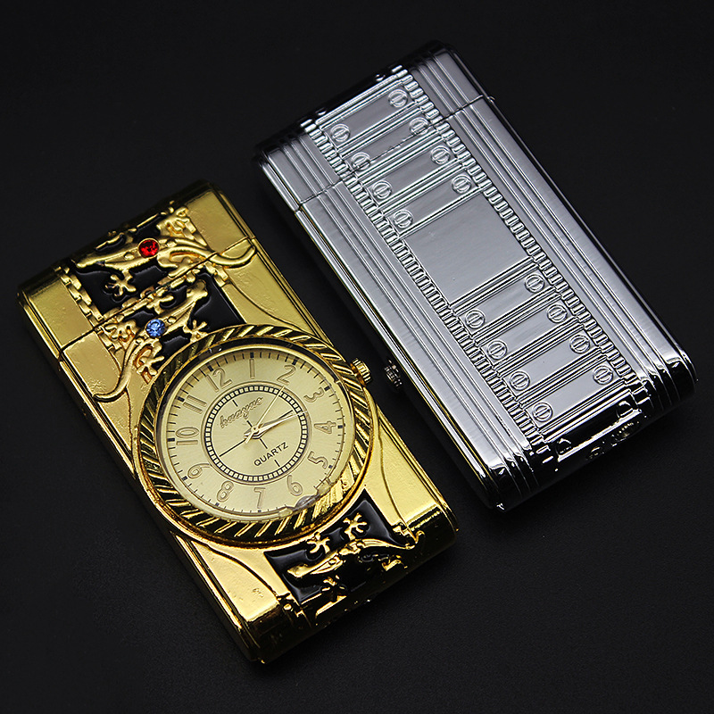 Gold Watch Style Jet Torch Turbo Gas Lighter Luxurious Design detail 19