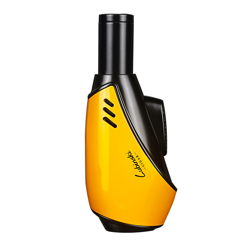 LUBINSKI Torch Jet Flame Lighter Single Flame - Yellow