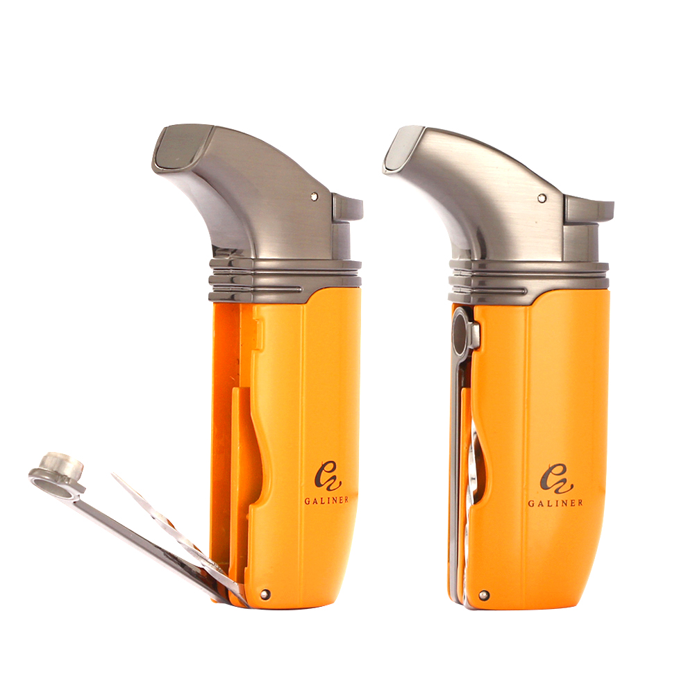 Galiner Blue Metal Torch Turbo Lighter 2 Gas Flame detail 6 Galiner Blue Metal Torch Turbo Lighter 2 Gas Flame detail 6