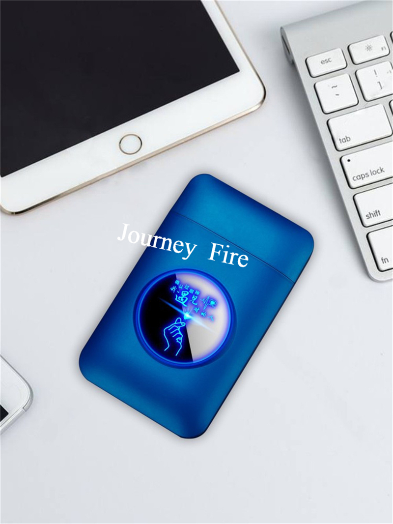 USB Rechargeable Flameless Windproof Acrylic Lighter Case detail 22
