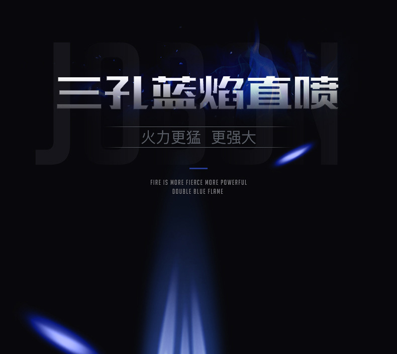 Jobon Triple JET Flame Lighter Turbo Torch detail 7