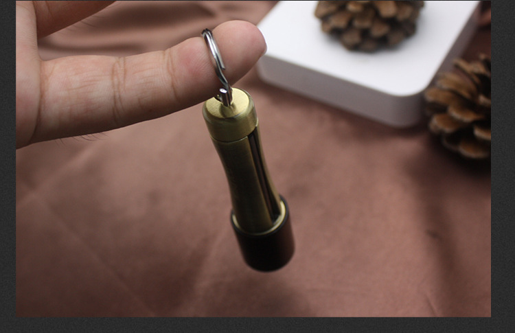 Waterproof Metal Flame Kerosene Lighter Compact Key Chain Flint Camping Survival Match detail 12