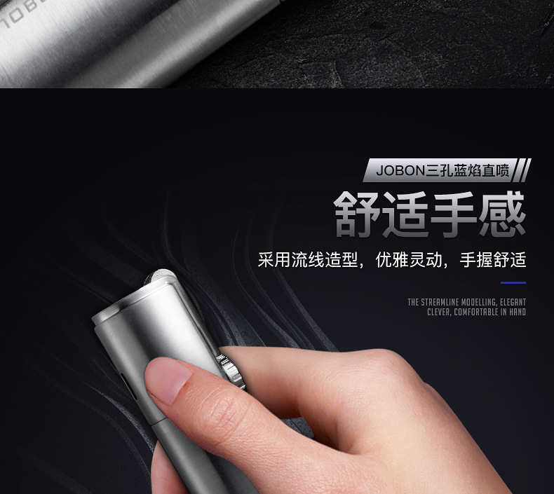 Jobon Triple JET Flame Lighter Turbo Torch detail 11