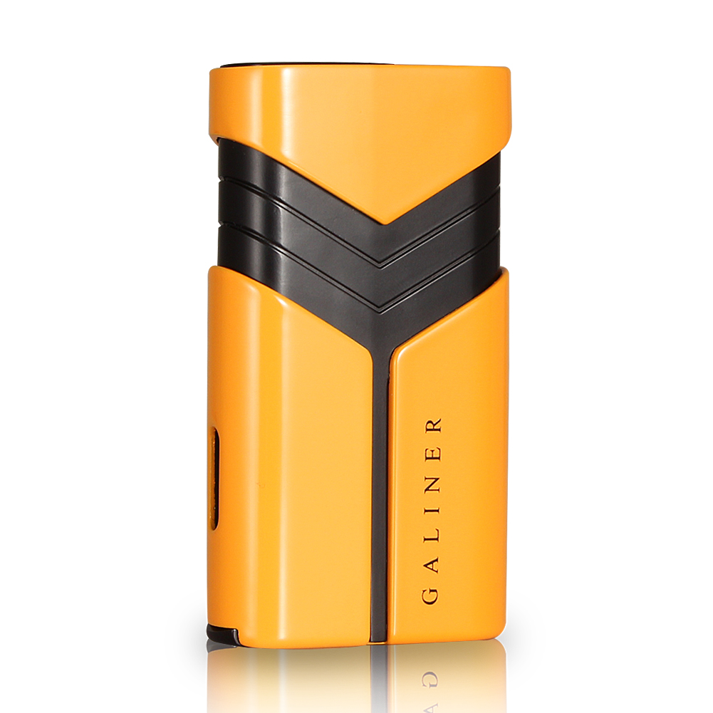 GalinER 2 Jet Flame Butane Torch Lighter Pocket Size - Gold