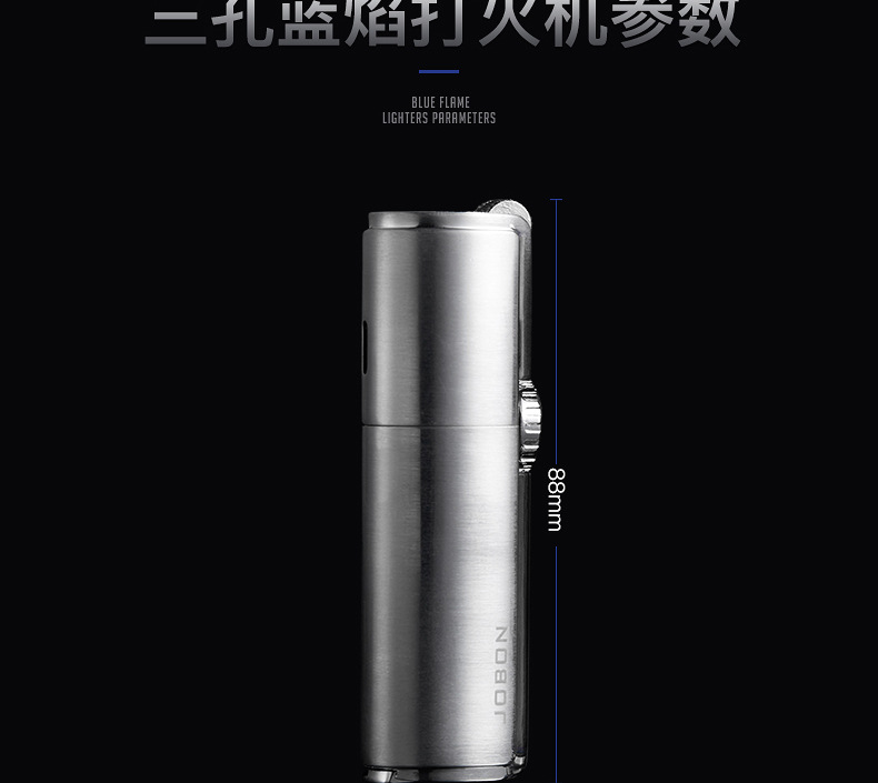 Jobon Triple JET Flame Lighter Turbo Torch detail 14