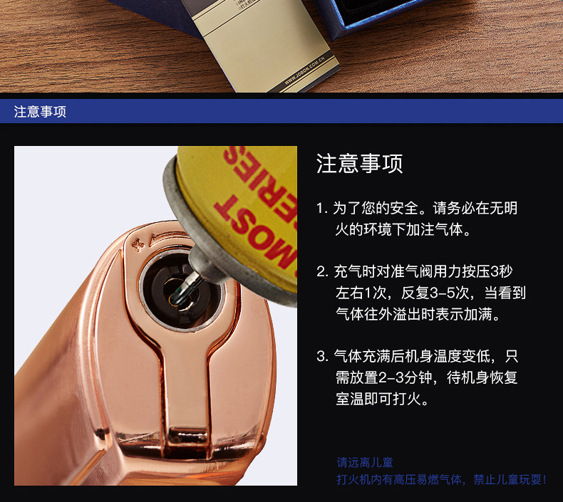 Jobon Triple JET Flame Lighter Turbo Torch detail 21
