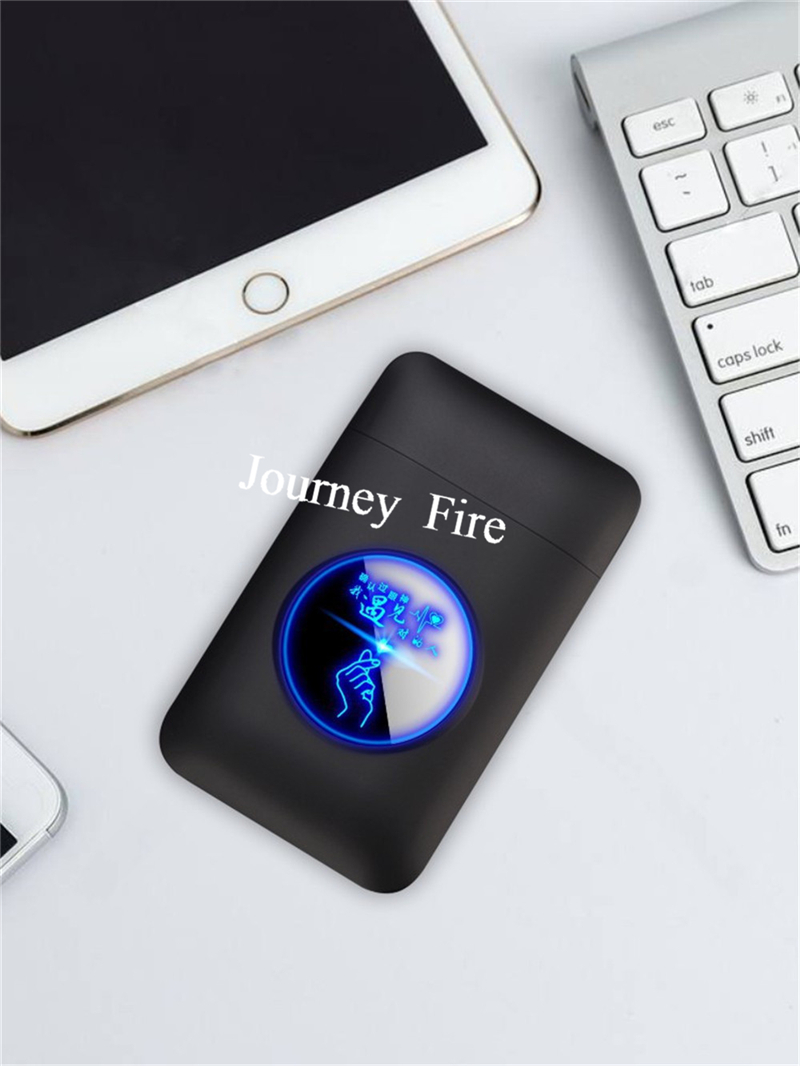 USB Rechargeable Flameless Windproof Acrylic Lighter Case detail 24