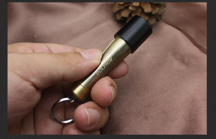 Waterproof Metal Flame Kerosene Lighter Compact Key Chain Flint Camping Survival Match detail 9
