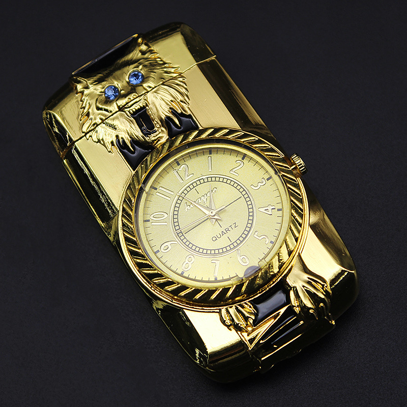 Gold Watch Style Jet Torch Turbo Gas Lighter Luxurious Design detail 27
