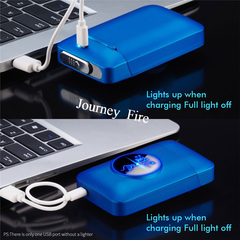 USB Rechargeable Flameless Windproof Acrylic Lighter Case detail 18