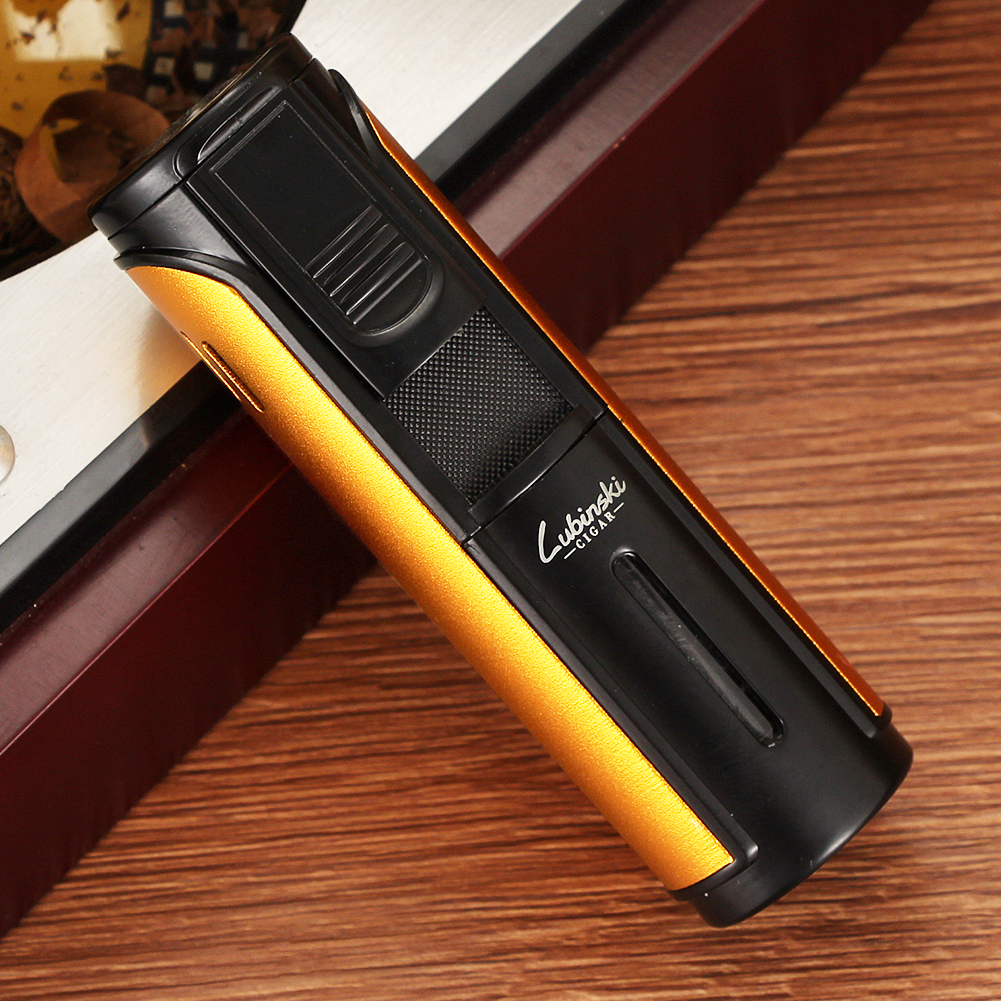 Lubinski Windproof Butane Gas Lighter 5 Jet Flame Metal Torch Accessory detail 2 Lubinski Windproof Butane Gas Lighter 5 Jet Flame Metal Torch Accessory detail 2