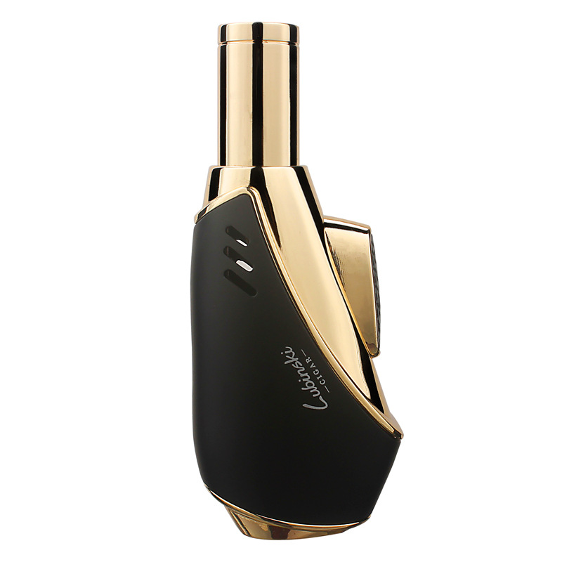 LUBINSKI Torch Jet Flame Lighter Single Flame - Black