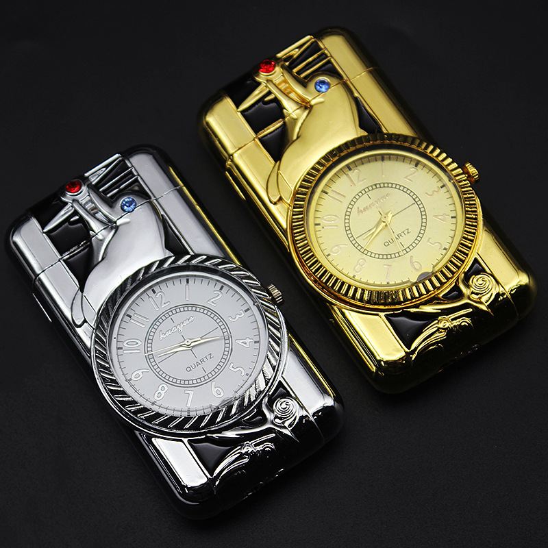 Gold Watch Style Jet Torch Turbo Gas Lighter Luxurious Design detail 18