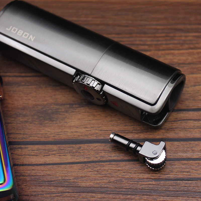 Jobon Triple Torch Butane Jet Metal Lighter detail 3 Jobon Triple Torch Butane Jet Metal Lighter detail 3