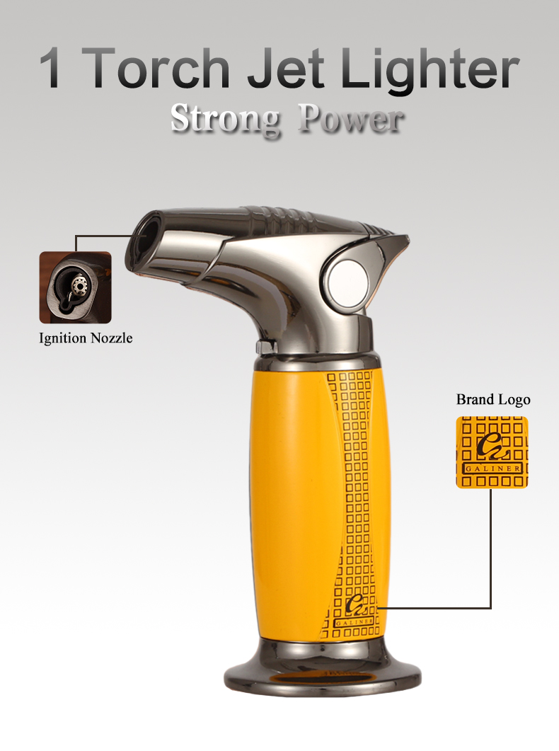 Luxury Torch Jet Lighter Galiner Red Flame detail 9