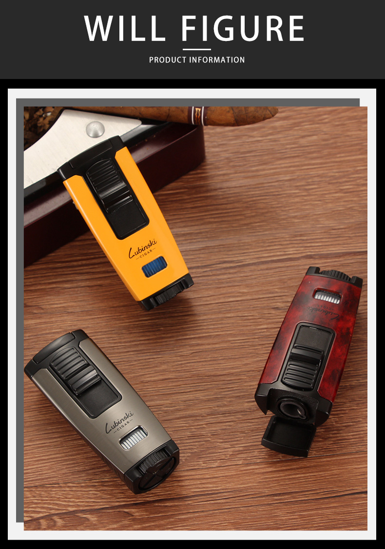 LUBINSKI Torch Lighter Metal Design detail 7