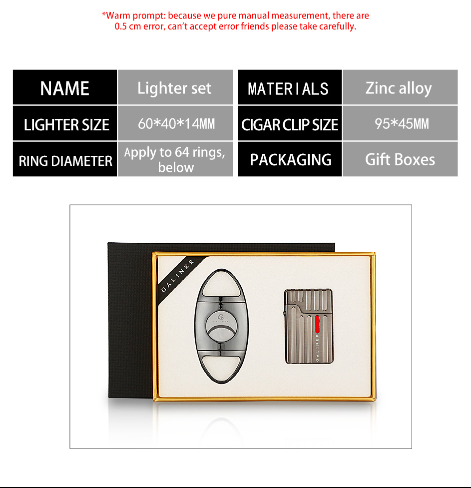 Galiner Jet Torch Lighter and Cutter Set detail 9