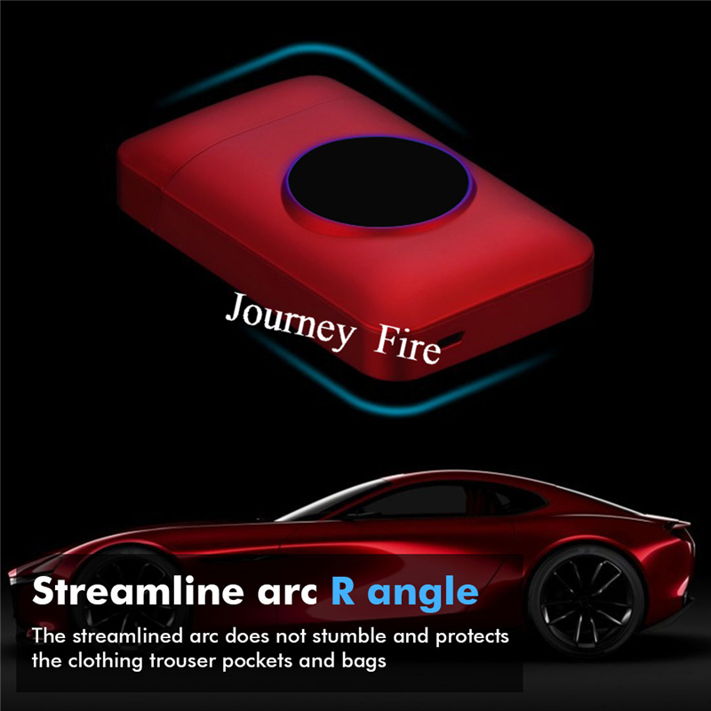 USB Rechargeable Flameless Windproof Acrylic Lighter Case detail 13