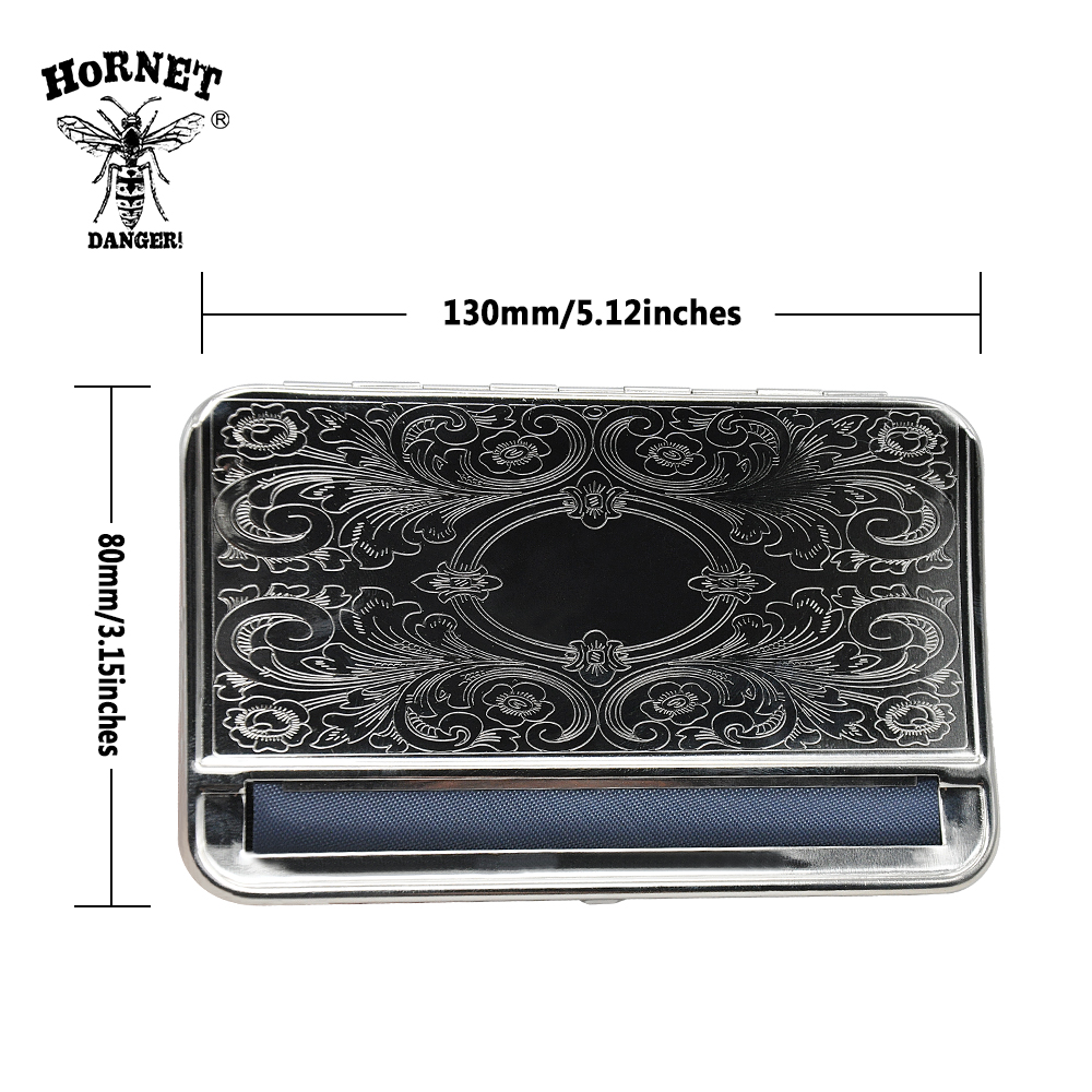 Metal Automatic Cigarette Rolling Machine Box for 110MM King Size Tobacco Papers