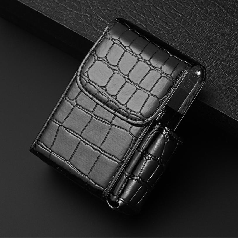 Leather Pocket Cigarette Tobacco Holder Case Portable Business Storage Pouch