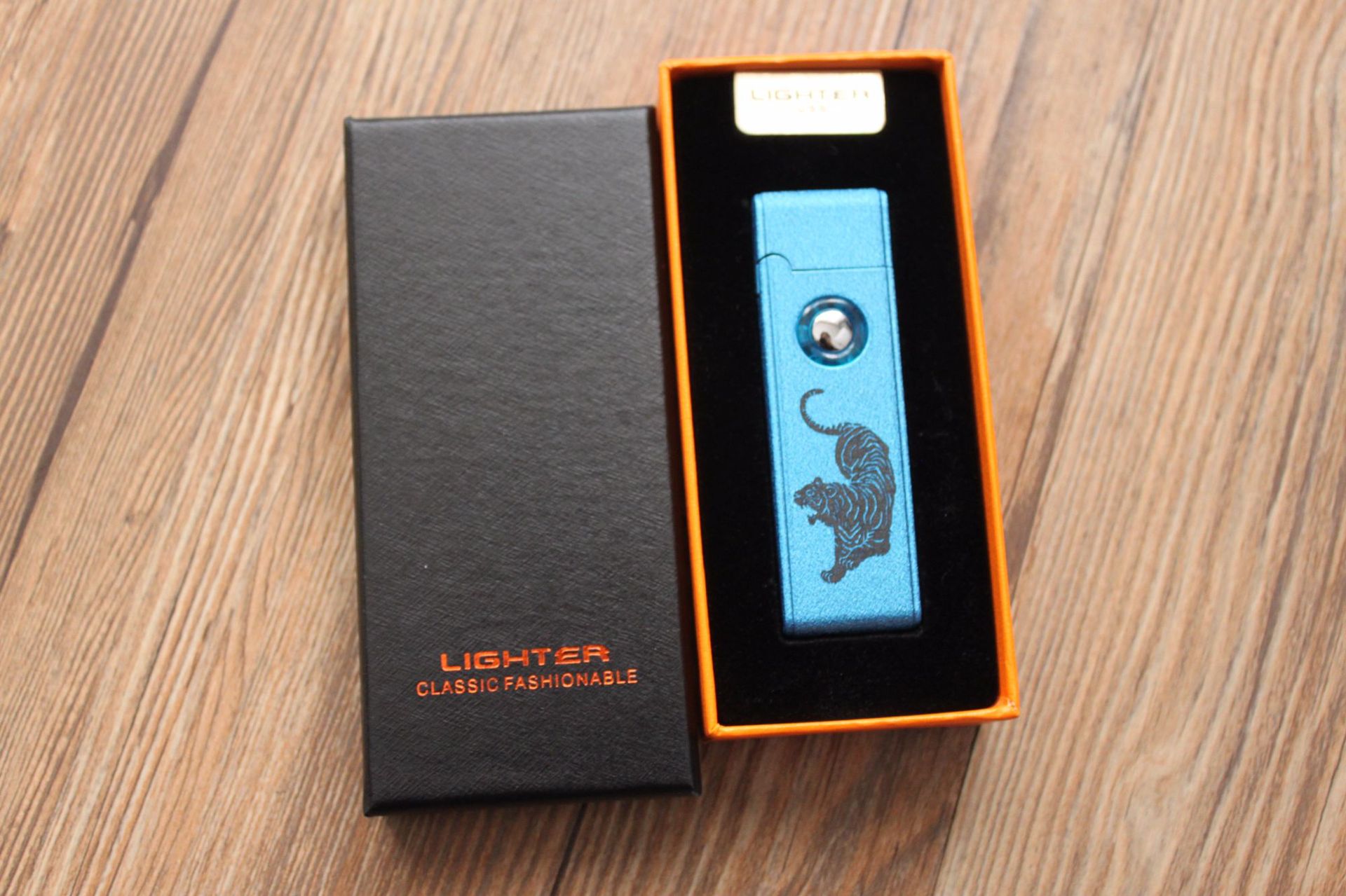 Windproof USB Lighter Double Side Lighting Coarse Tungsten Wire Electronic with Lighting Button detail 15
