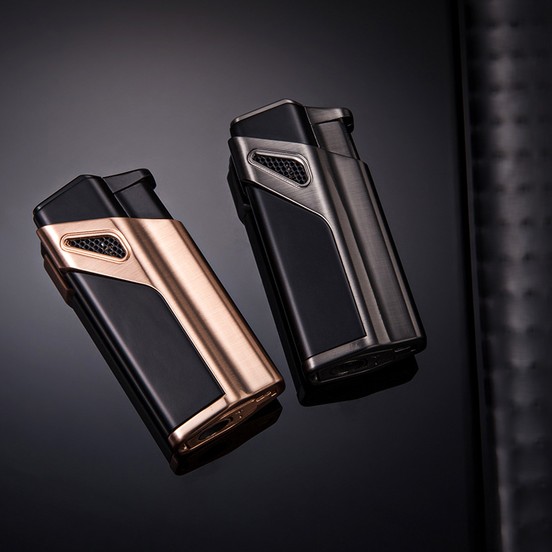 Compact Jet Gas Lighter Windproof Metal Blue Flame 1300°C Torch detail 4