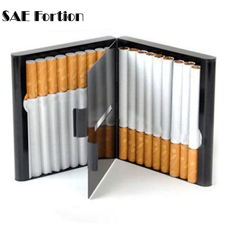Aluminum Cigarette Case Double Side Flip Open Pocket Holder for 20 Cigarettes XN342