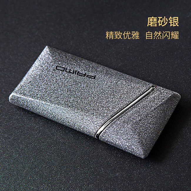 Electronic USB Windproof Lighter Rechargeable Metal Design for Men - F