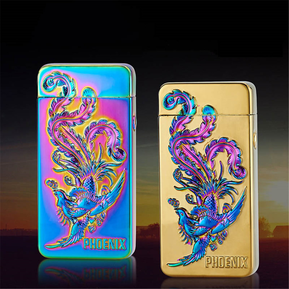 Windproof USB Rechargeable Plasma Lighter for Men Double Arc Electronic Lighter detail 9