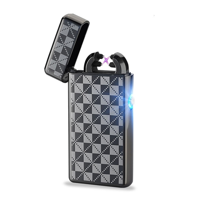 Double Plasma Arc USB Lighter Windproof Electronic Gadget for Men detail 10