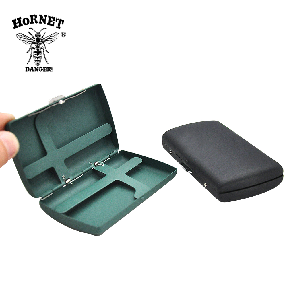Metal Cigarette Case Silicone Covered Pocket Size Holds 12 Regular Size Cigarettes 85mm 2 Clips