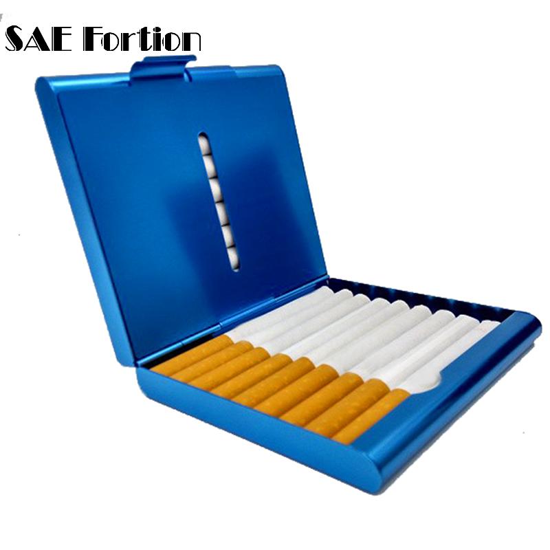Aluminum Cigarette Case Double Side Flip Open Pocket Holder for 20 Cigarettes XN342