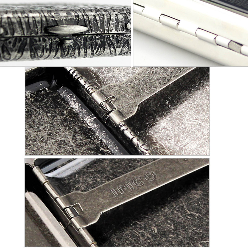 Constantine Vintage Metal Cigarette Case Copper Carving Smoker Men's Gift 20 Cigarettes