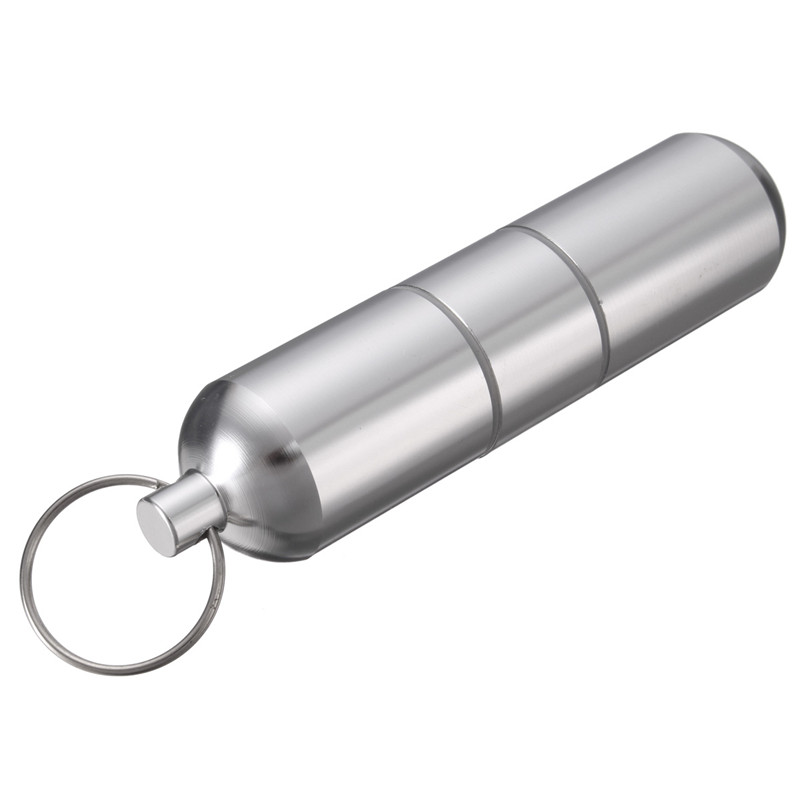 Mini Aluminum Cigarette Case Keychain Storage Box for Cigarettes Pills