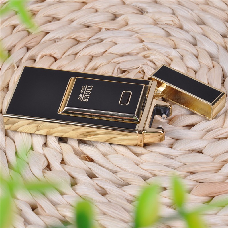 Tiger USB Rechargeable Windproof Electric Lighter Flameless Arc Torch Metal Lighter detail 15