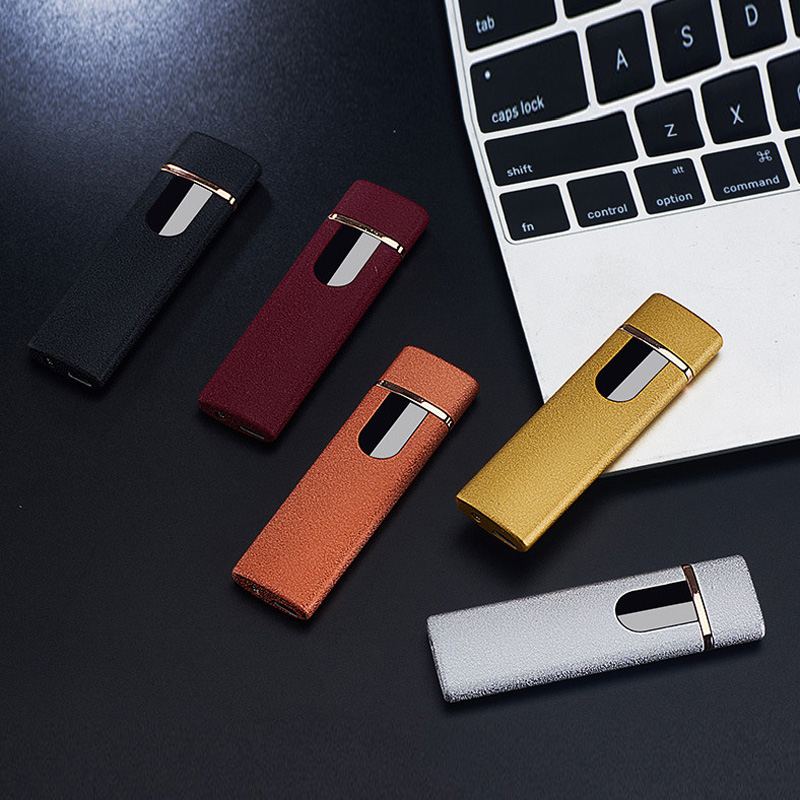 Dual Arc USB Rechargeable Windproof Electric Lighter Metal Flameless Design detail 8